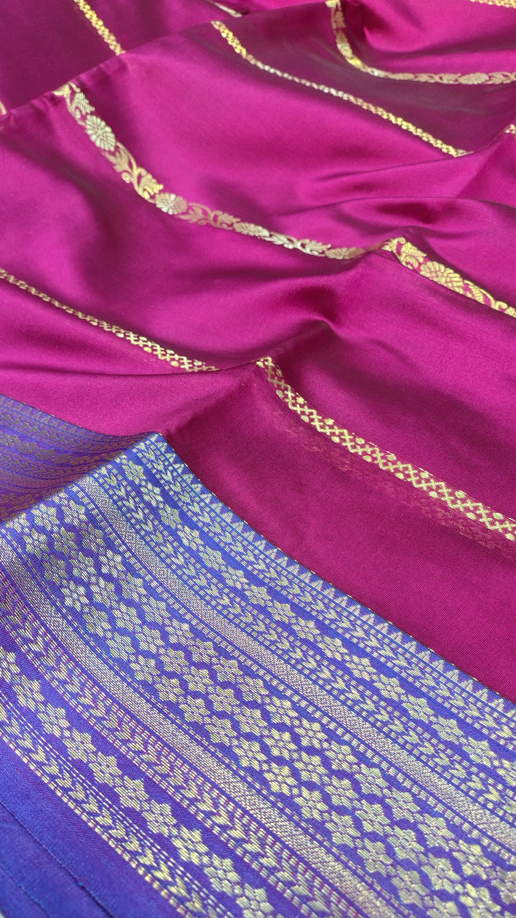 Rani Pink Banarasi Soft Art Silk Saree