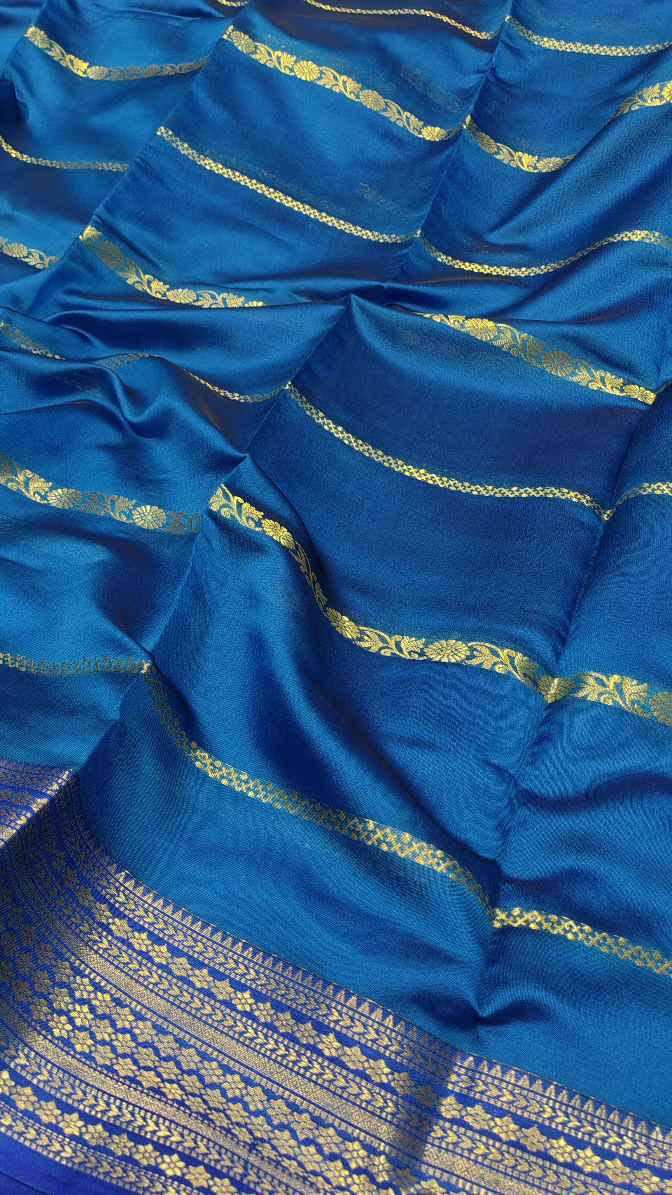 Blue Soft Art Silk Banarasi Saree