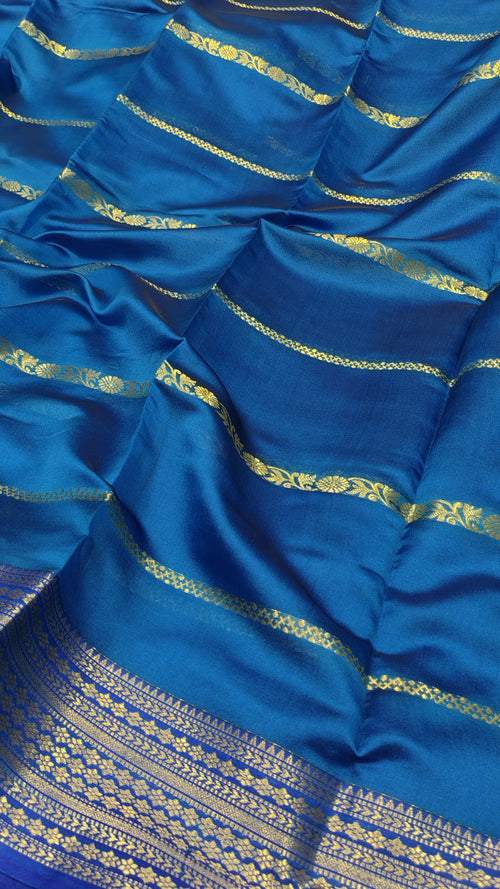 Blue Soft Art Silk Banarasi Saree