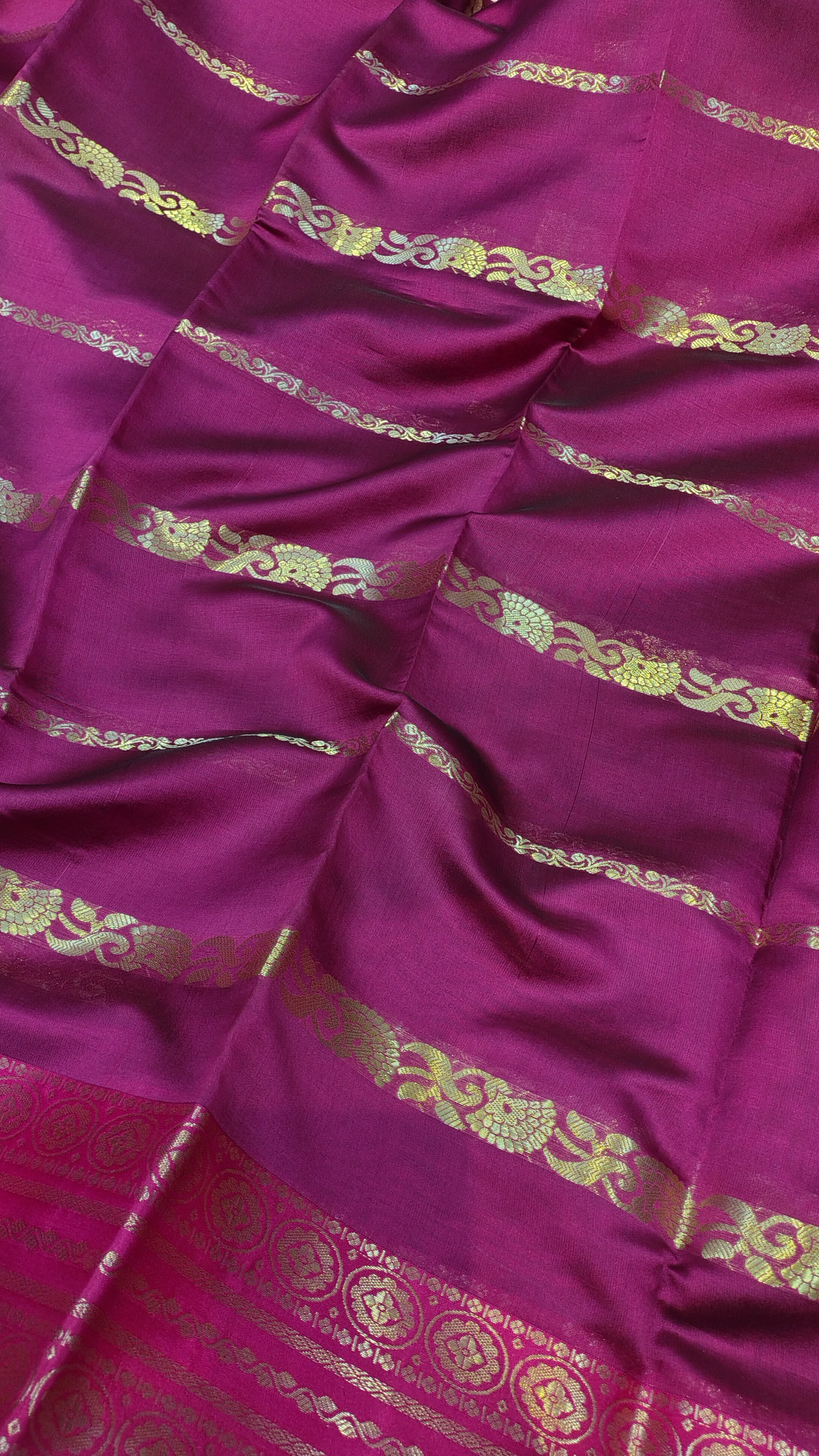 Magenta Soft Art Silk Banarasi Saree