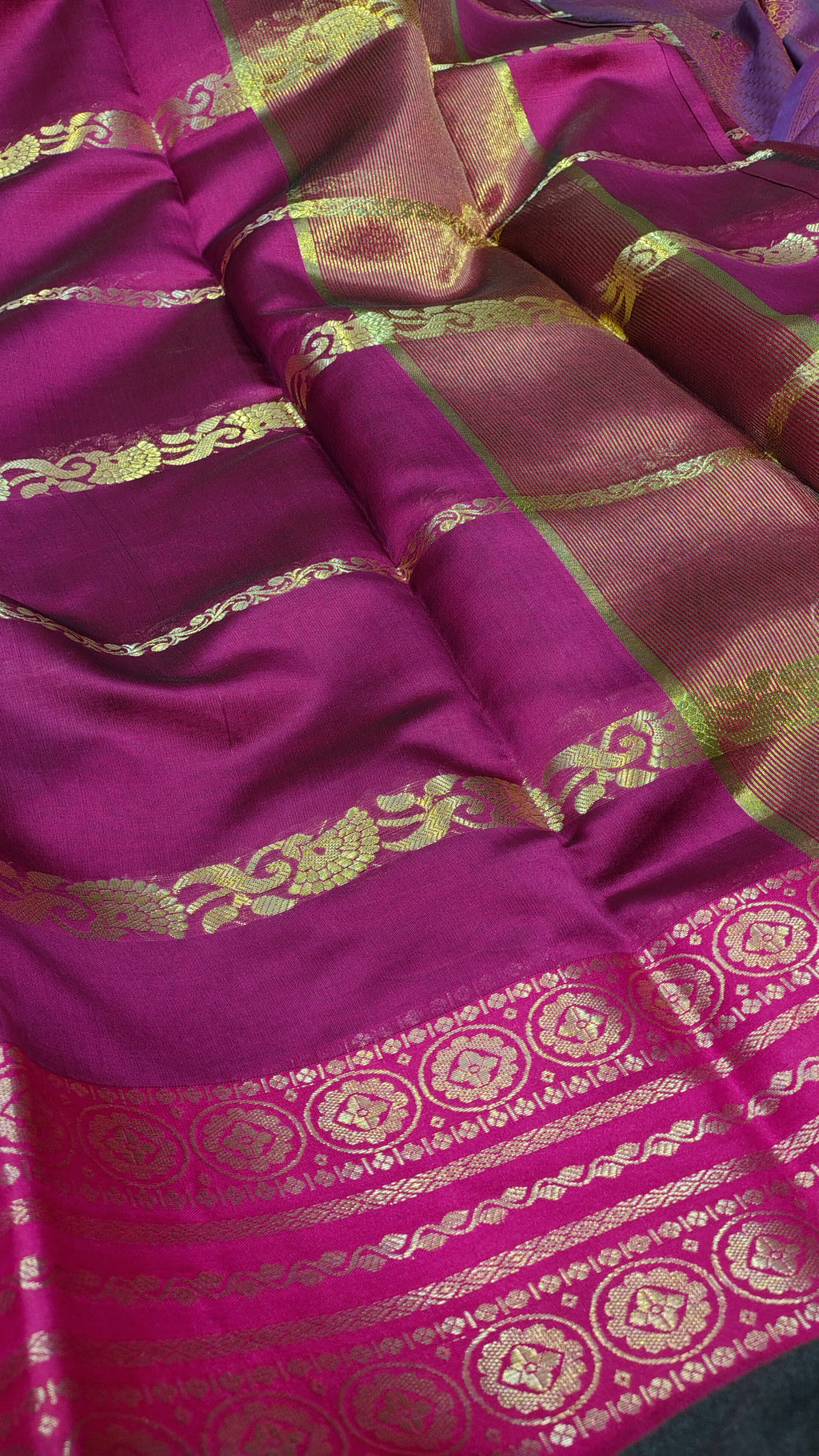 Magenta Soft Art Silk Banarasi Saree