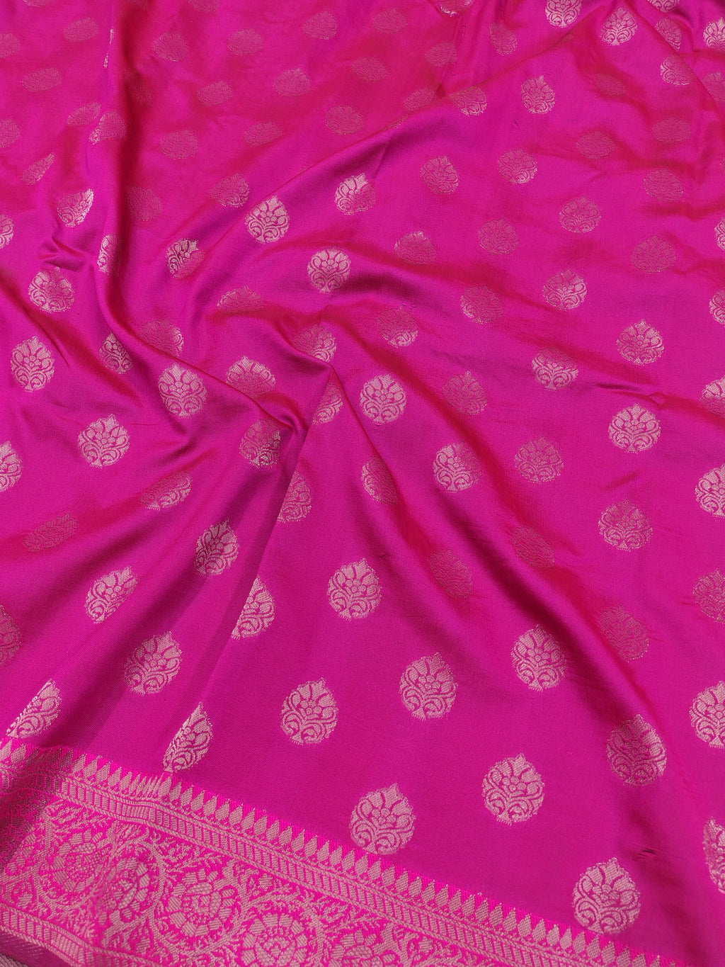 Soft Silk English Pink Banarasi Saree