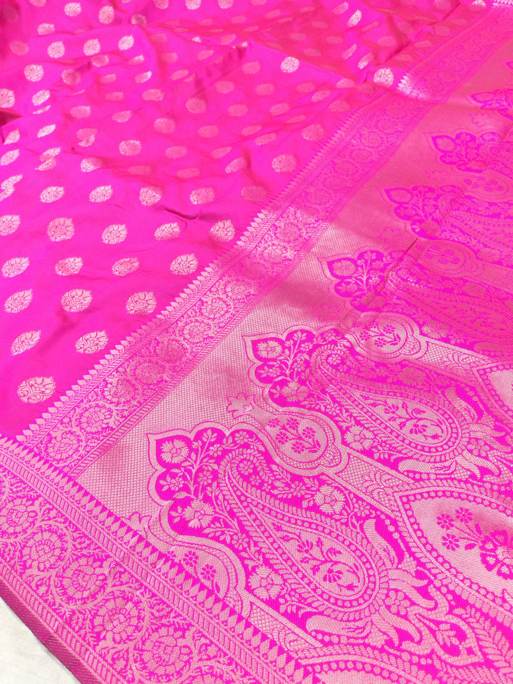 Soft Silk English Pink Banarasi Saree
