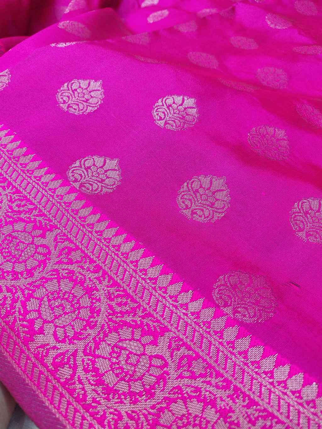 Soft Silk English Pink Banarasi Saree