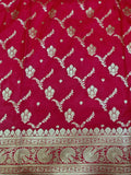 Red Rich Soft Satin Silk Banarasi Saree
