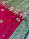 Red Rich Banarasi Satin Silk Saree