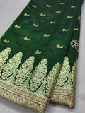 Green Rich Banarasi Satin Silk Saree