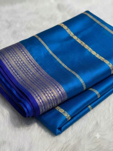 Blue Soft Art Silk Banarasi Saree