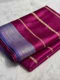 Rani Pink Banarasi Soft Art Silk Saree