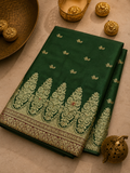 Green Rich Banarasi Satin Silk Saree